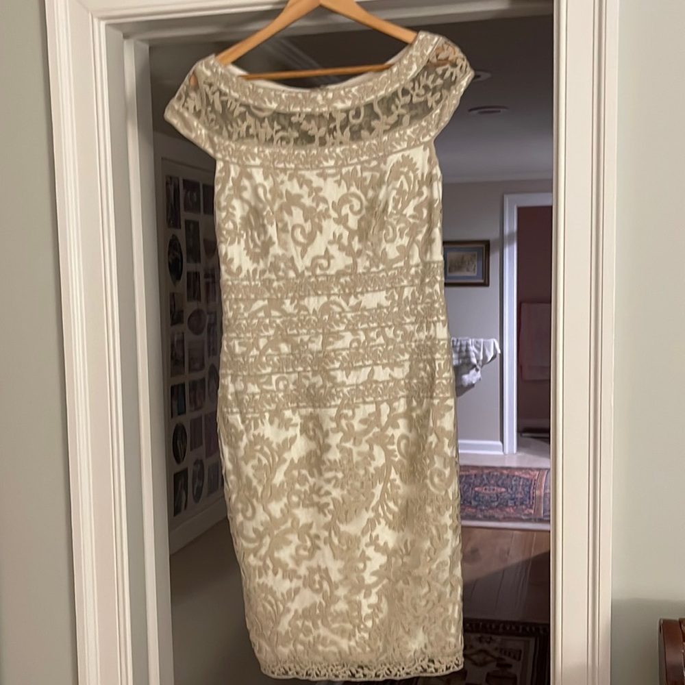 This dress looks great from behind as well.  I wore it at my daughters wedding